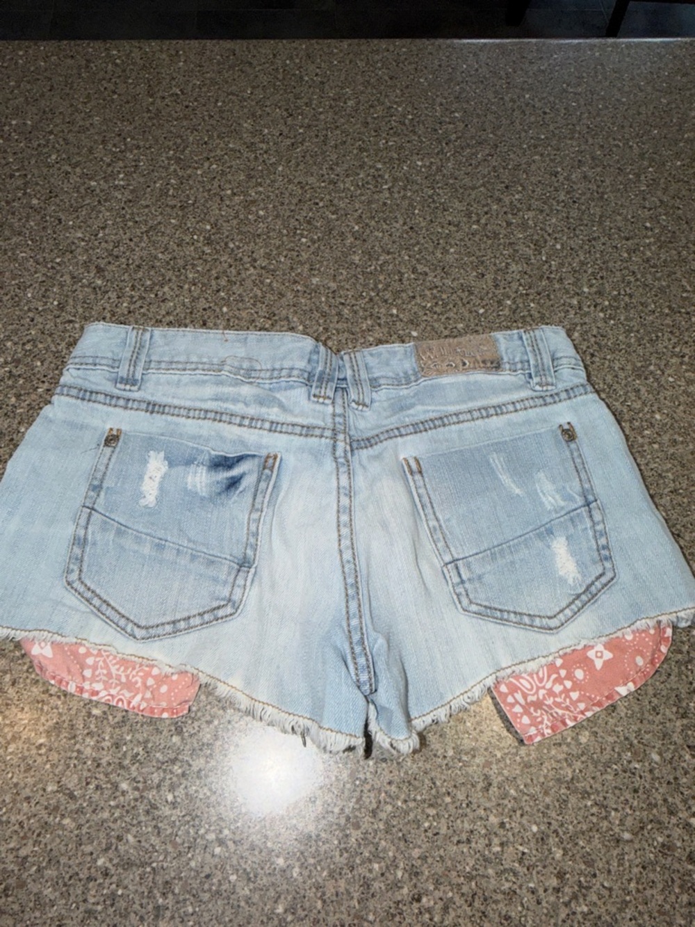 Y2k Wallflower Distressed Denim Shorts - Picture 3 of 3
